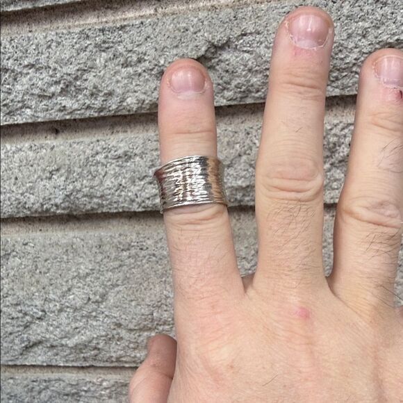 Jewelry - Sterling Silver 925 Textured Ring